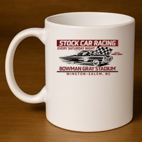 Checkered Flag Sports Tan Bowman Gray Stadium Clash Every Saturday Nigh 11oz C Handle Ceramic Mug