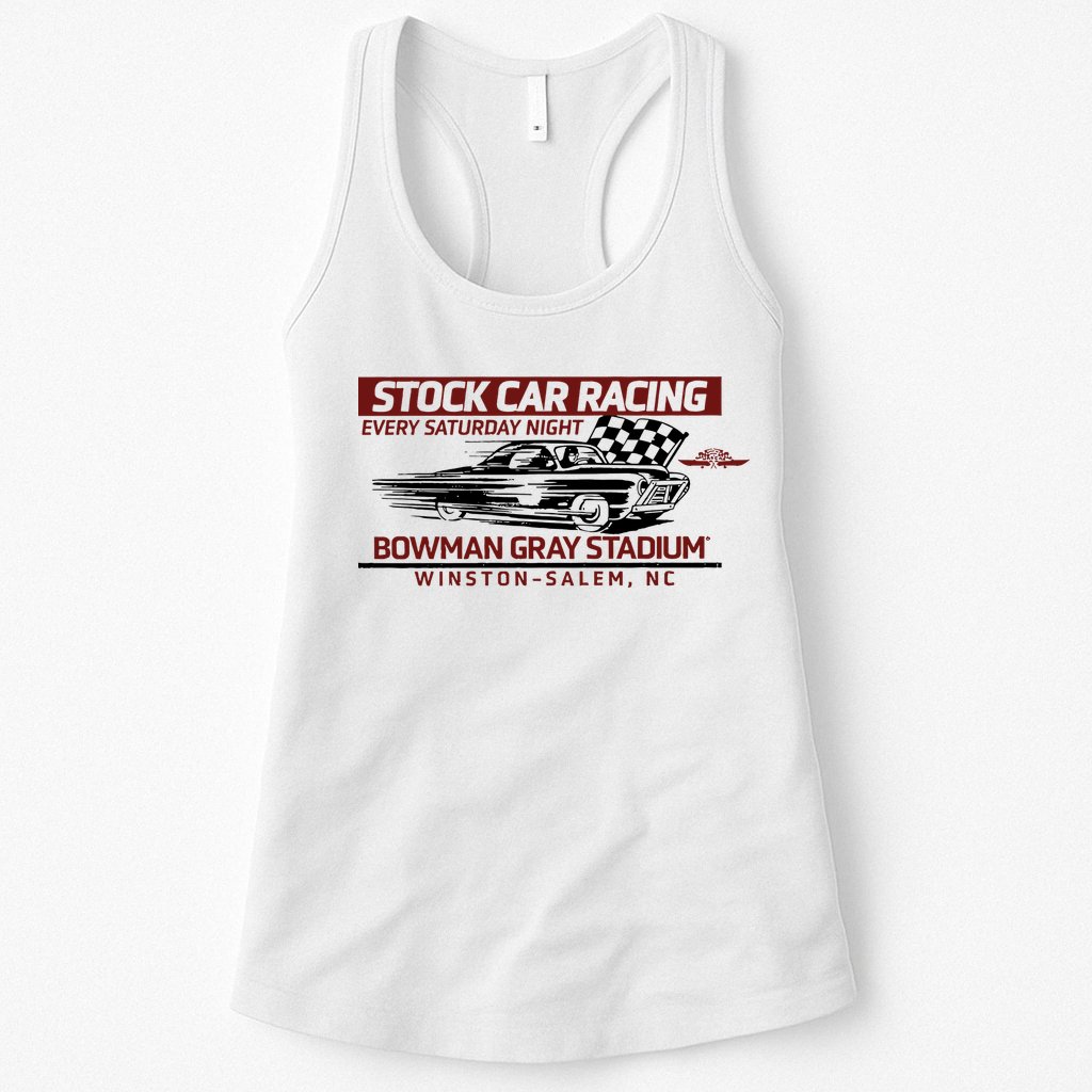 Checkered Flag Sports Tan Bowman Gray Stadium Clash Every Saturday Nigh Womens Tank Top