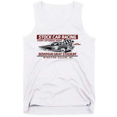 Checkered Flag Sports Tan Bowman Gray Stadium Clash Every Saturday Nigh Tank Top
