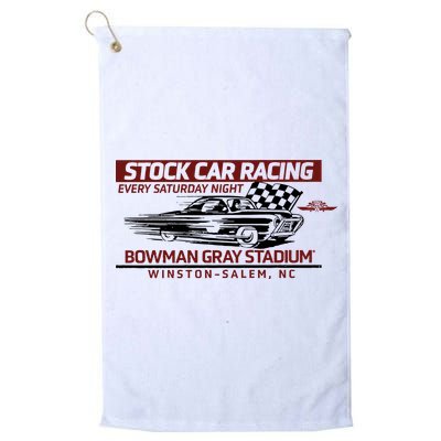 Checkered Flag Sports Tan Bowman Gray Stadium Clash Every Saturday Nigh Golf Towel