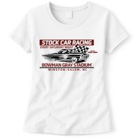 Checkered Flag Sports Tan Bowman Gray Stadium Clash Every Saturday Nigh Womens T-Shirt