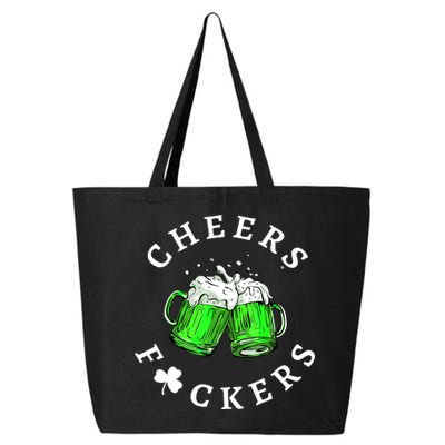 Cheers Fuckers St Patricks Day Men Women Beer Drinking Mugs 25L Jumbo Tote
