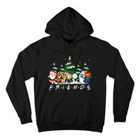 Christmas Friends Santa Rudolph Snowman Xmas Family Pajamas Hoodie