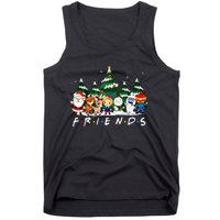 Christmas Friends Santa Rudolph Snowman Xmas Family Pajamas Tank Top