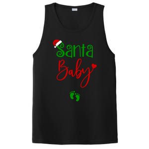 Christmas Funny Santa New Mama Pregnancy Announcet Gift PosiCharge Competitor Tank