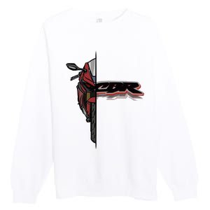 Cbr Fireblade Sportbike Motorcycle Premium Crewneck Sweatshirt