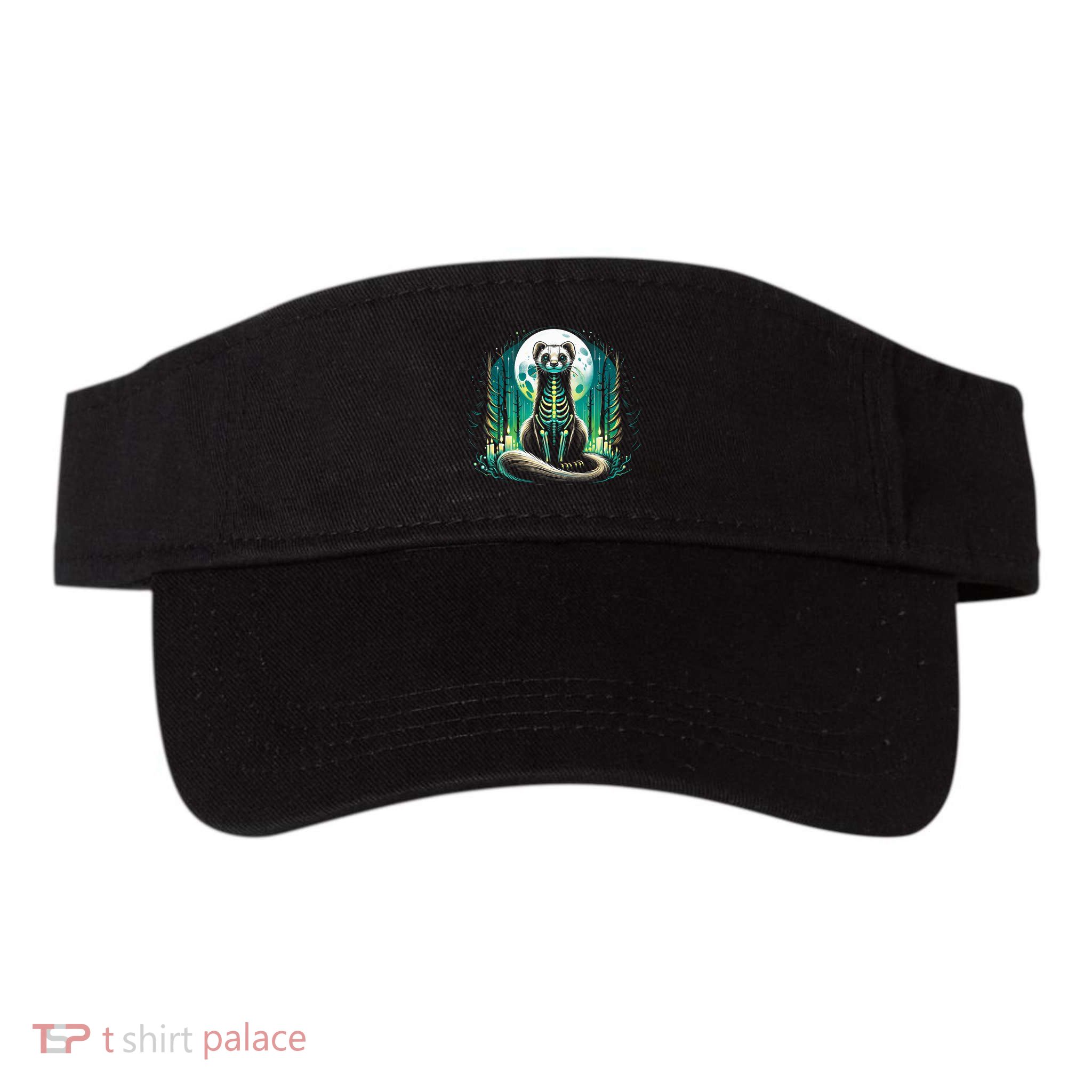 Cool Ferret Skeleton Halloween Christmas Birthday Visor