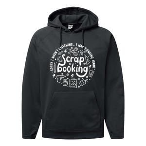 Crafting Funny Saying Hobby Designer Scrapbooking Performance Fleece Hoodie