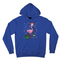 Christmas Flamingo Santa Tropical Xmas Vacation Funny Funny Hoodie