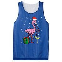 Christmas Flamingo Santa Tropical Xmas Vacation Funny Funny Mesh Reversible Basketball Jersey Tank