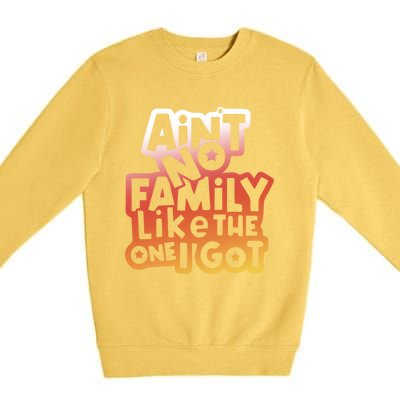 Cute Family Saying AinT No Family Like The One I Got Premium Crewneck Sweatshirt