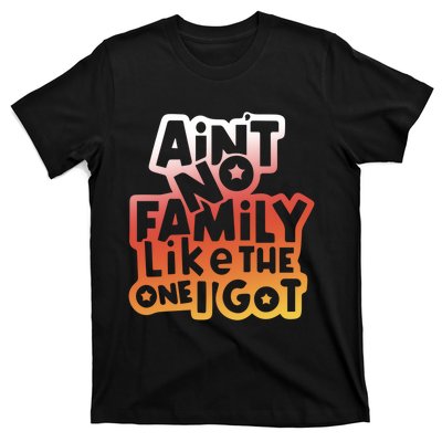 Cute Family Saying AinT No Family Like The One I Got T-Shirt