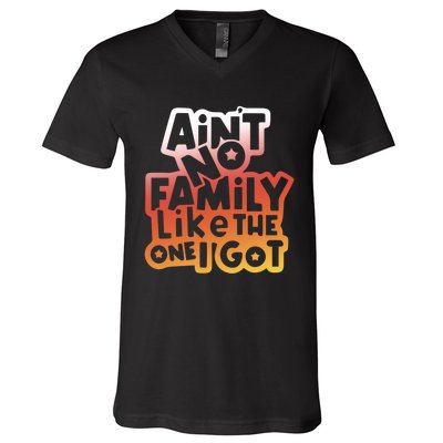 Cute Family Saying AinT No Family Like The One I Got V-Neck T-Shirt