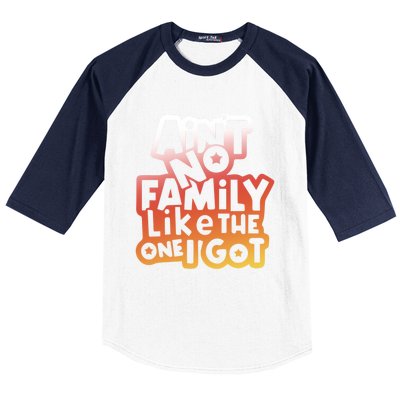 Cute Family Saying AinT No Family Like The One I Got Baseball Sleeve Shirt