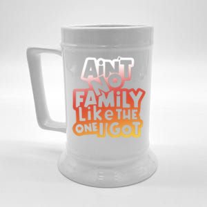 Cute Family Saying AinT No Family Like The One I Got Beer Stein