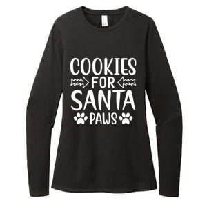 Cookies For Santa Paws Owner Mom Dad Funny Gift Cute Gift Womens CVC Long Sleeve Shirt