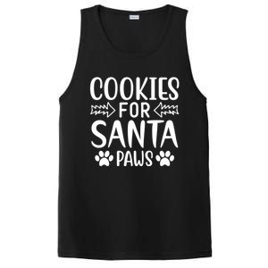 Cookies For Santa Paws Owner Mom Dad Funny Gift Cute Gift PosiCharge Competitor Tank