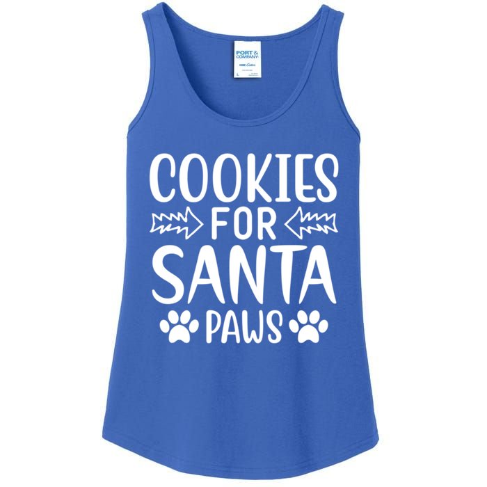 Cookies For Santa Paws Owner Mom Dad Funny Gift Cute Gift Ladies Essential Tank