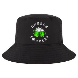 Cheers Fckers' St Patricks Day Beer Drinking Funny Cool Comfort Performance Bucket Hat