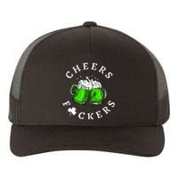 Cheers Fckers' St Patricks Day Beer Drinking Funny Yupoong Adult 5-Panel Trucker Hat