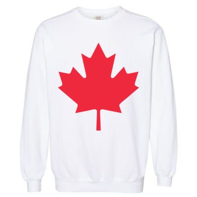 Canadian Flag Shirts Red Maple Leaf Canada Day Garment-Dyed Sweatshirt