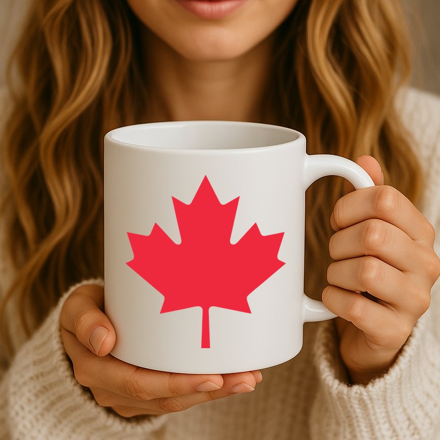 Canadian Flag Shirts Red Maple Leaf Canada Day Mug