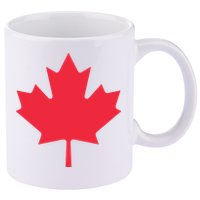 Canadian Flag Shirts Red Maple Leaf Canada Day 11oz C Handle Ceramic Mug
