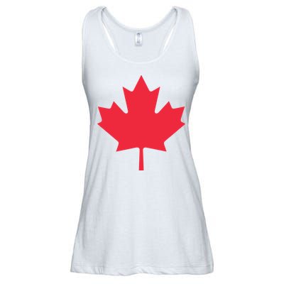 Canadian Flag Shirts Red Maple Leaf Canada Day Ladies Essential Flowy Tank