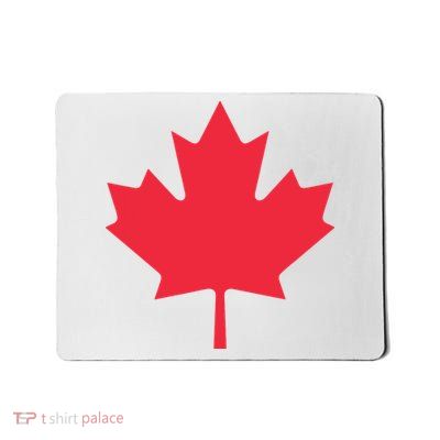 Canadian Flag Shirts Red Maple Leaf Canada Day Mousepad