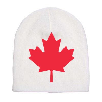 Canadian Flag Shirts Red Maple Leaf Canada Day Short Acrylic Beanie
