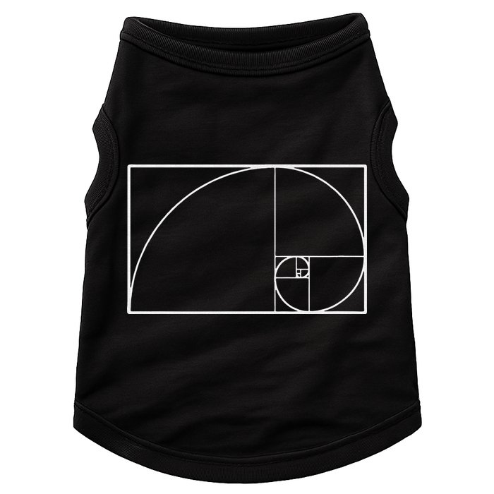 Cool Fibonacci Spiral Trendy Math Lover Science Doggie Tank