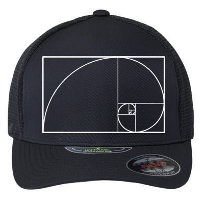 Cool Fibonacci Spiral Trendy Math Lover Science Flexfit Unipanel Trucker Cap