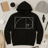 Cool Fibonacci Spiral Trendy Math Lover Science Hoodie