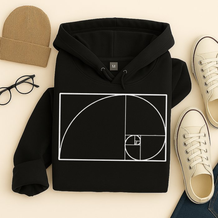 Cool Fibonacci Spiral Trendy Math Lover Science Hoodie