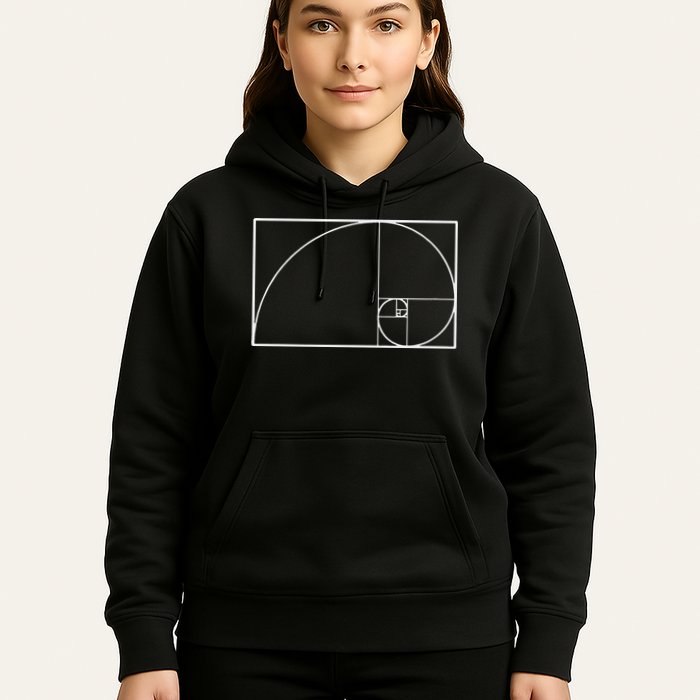 Cool Fibonacci Spiral Trendy Math Lover Science Hoodie