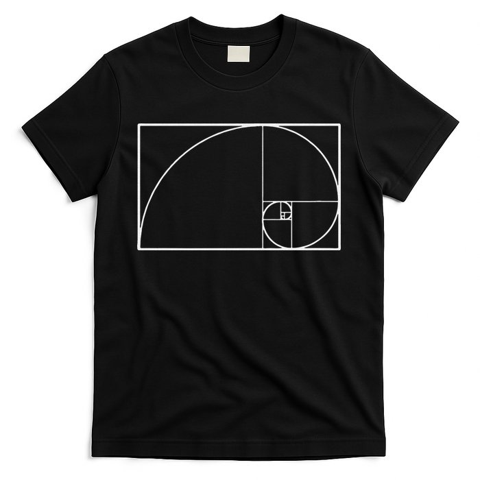 Cool Fibonacci Spiral Trendy Math Lover Science T-Shirt