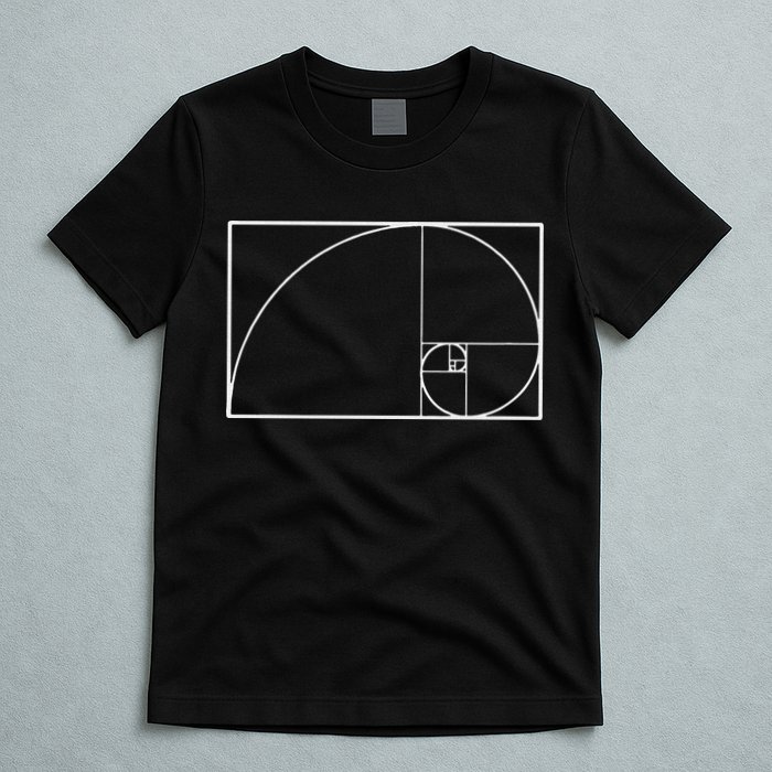 Cool Fibonacci Spiral Trendy Math Lover Science T-Shirt