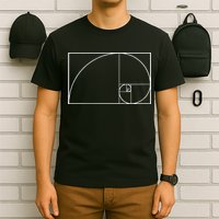 Cool Fibonacci Spiral Trendy Math Lover Science T-Shirt