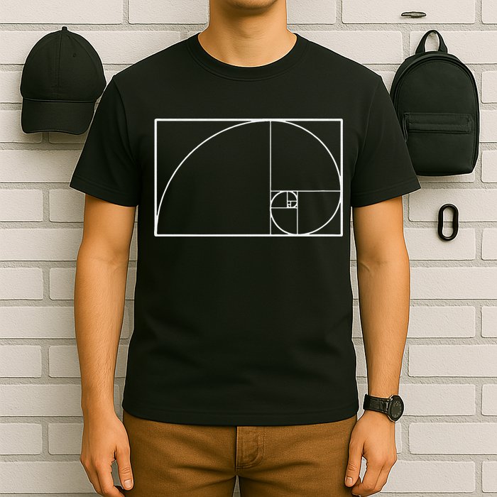 Cool Fibonacci Spiral Trendy Math Lover Science T-Shirt