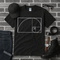 Cool Fibonacci Spiral Trendy Math Lover Science Tall T-Shirt