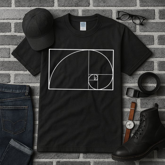 Cool Fibonacci Spiral Trendy Math Lover Science Tall T-Shirt