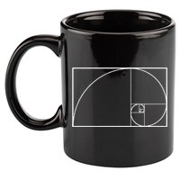 Cool Fibonacci Spiral Trendy Math Lover Science 11oz C Handle Ceramic Mug