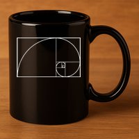 Cool Fibonacci Spiral Trendy Math Lover Science 11oz C Handle Ceramic Mug