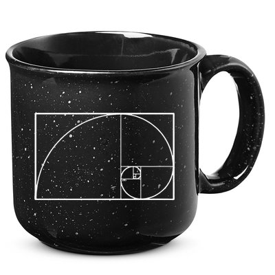Cool Fibonacci Spiral Trendy Math Lover Science 15oz Campfire Ceramic Mug