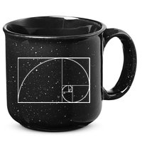 Cool Fibonacci Spiral Trendy Math Lover Science 15oz Campfire Ceramic Mug