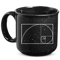 Cool Fibonacci Spiral Trendy Math Lover Science 15oz Campfire Ceramic Mug