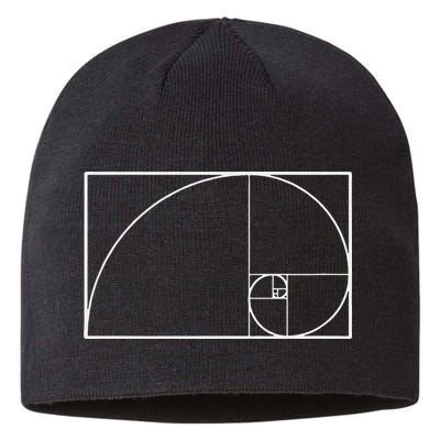 Cool Fibonacci Spiral Trendy Math Lover Science Sustainable Beanie