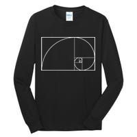 Cool Fibonacci Spiral Trendy Math Lover Science Tall Long Sleeve T-Shirt