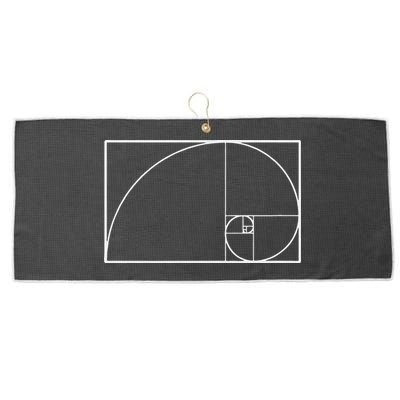 Cool Fibonacci Spiral Trendy Math Lover Science Large Microfiber Waffle Golf Towel