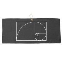 Cool Fibonacci Spiral Trendy Math Lover Science Large Microfiber Waffle Golf Towel